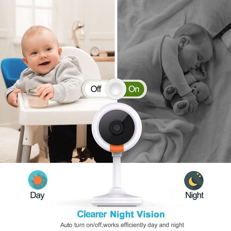 2PCS 2K WiFi Camera Tuya Smart Life Wireless Baby Indoor Surveillance IP Cam Home Pet Monitor Night Vision Two-Way Audio_voghion.com