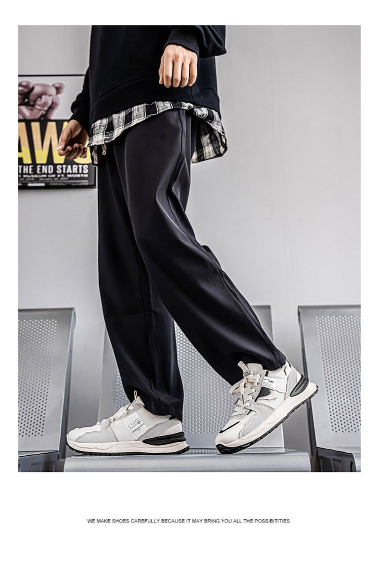 Herbst Neue atmungsaktive Mesh-Sportschuhe für Herren Trendy Vielseitige Laufschuhe Lässige Dad Sneakers mit dicken Sohlen_voghion.com