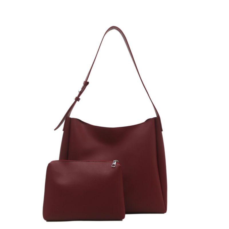 Single Shoulder Crossbody Casual Women's Mother Tote Large Capacity Simple Bucket Bag_voghion.com