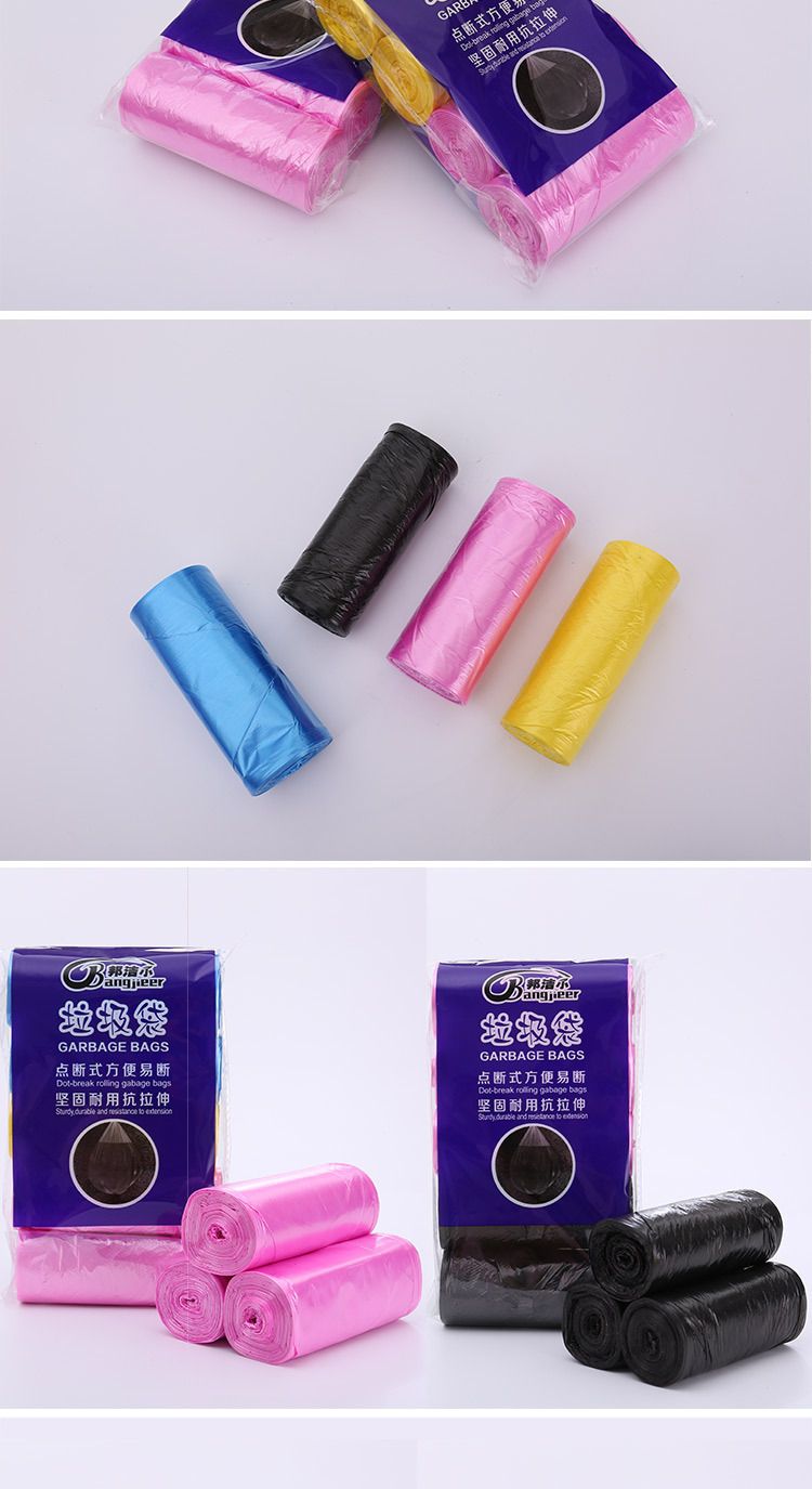 10 Rollen strapazierfähige Müllbeutel mit Kordelzug – 50 x 45 cm, extra dick, reißfest, Mehrzweck-Müllbeutel für Zuhause (Schwarz, 10 Rollen/100 Beutel)_voghion.com