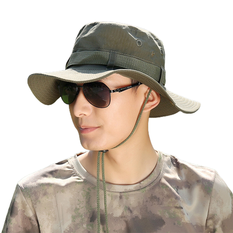 Cappello da sole alla moda da uomo e da donna, estivo, con protezione UV, a tesa larga, Panama, safari, caccia, escursionismo, pesca_voghion.com