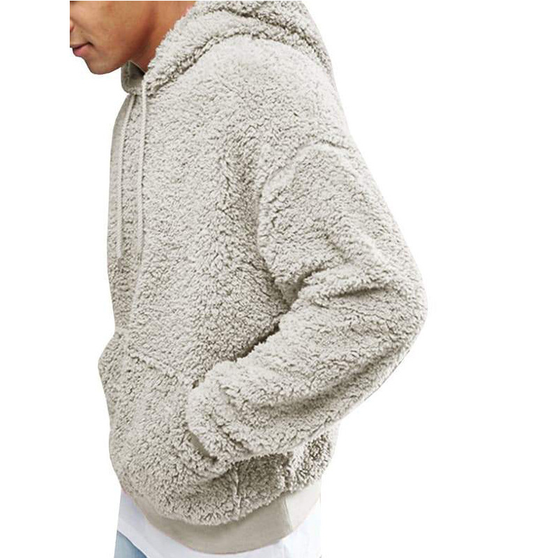Herrenbekleidung, Kapuzenpullover aus Pelz und Fleece_voghion.com