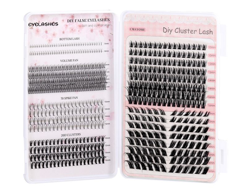 False Eyelashes Eyelash Book DIY Segmented Eyelashes Upper Eyelashes Lower Eyelashes Collection Set False Eyelashes Natural Single Cluster Eyelashes_voghion.com