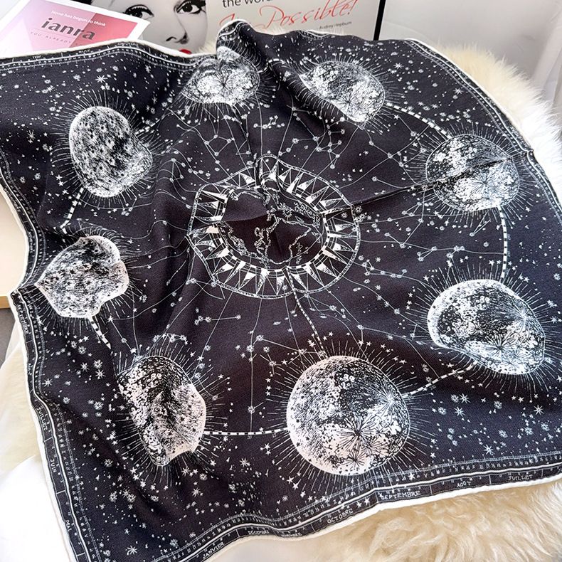 Moda da donna, leggera, lussuosa, semplice, con personalità, in seta e lana, cinese, quadrata, bifacciale, stesso/diverso colore_voghion.com