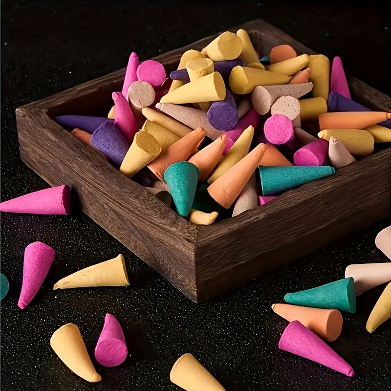 200 Stück Premium-Räucherstäbchen aus Sandelholz mit floralen Düften, Aromatherapie für den Duft von Yoga und Raum zu Hause, kein Brenner im Lieferumfang enthalten_voghion.com