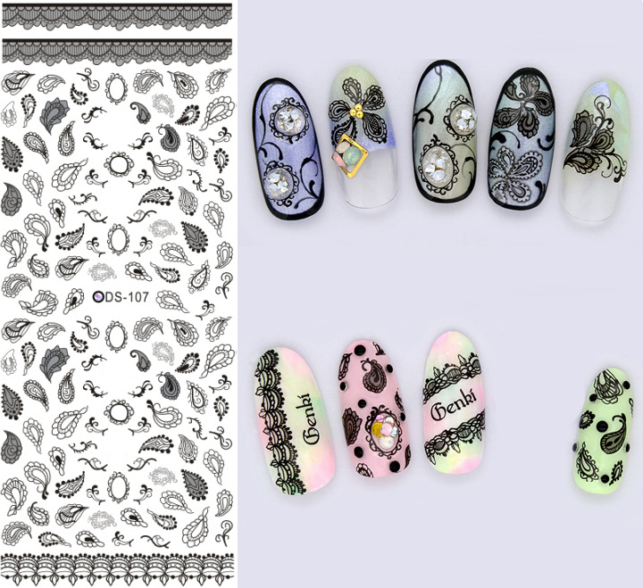 Hunde Katzen Nägel Kunst Maniküre Rückenkleber Aufkleber Dekorationen Design Nagelaufkleber für Nägel Tipps Schönheit Aufkleber Abziehbilder für weibliche Mädchen_voghion.com