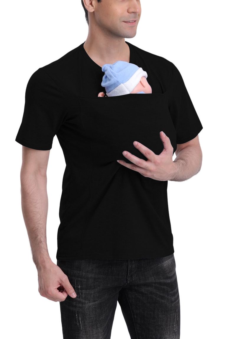 Großhandel Hohe Qualität Känguru Papa Känguru Mama Neue Multi-funktionale Kleidung Beruhigende Hemd T-shirt Unterhemd_voghion.com