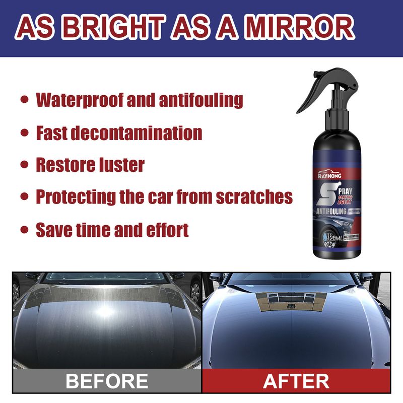 Spray de acoperire auto, nano-întărire, decontaminare a vopselei, înnegrire și strălucire, acoperire auto_voghion.com