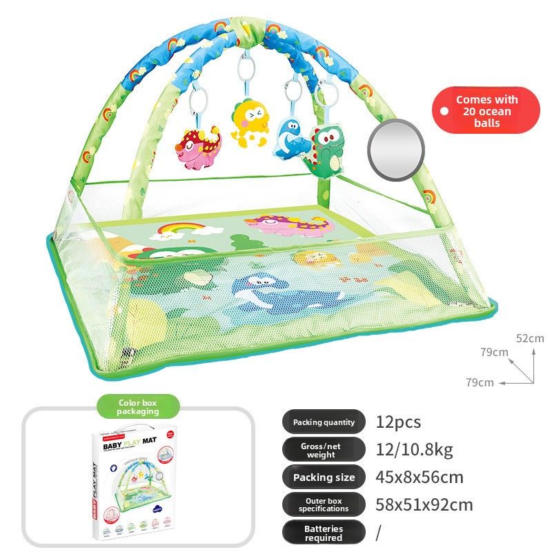 Baby Fence Fitness Rack Toys 0-1 Years Old Newborn Baby Ocean Ball Climbing Mat Floor Mat_voghion.com