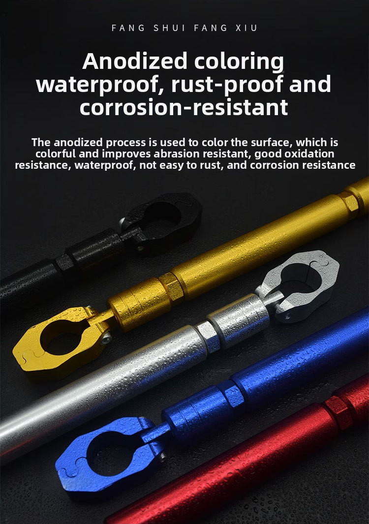 Motorcycle Modification Thickened Crossbar Extension Handlebar Balance Pull Rod Electric Vehicle Reinforced Headstock_voghion.com