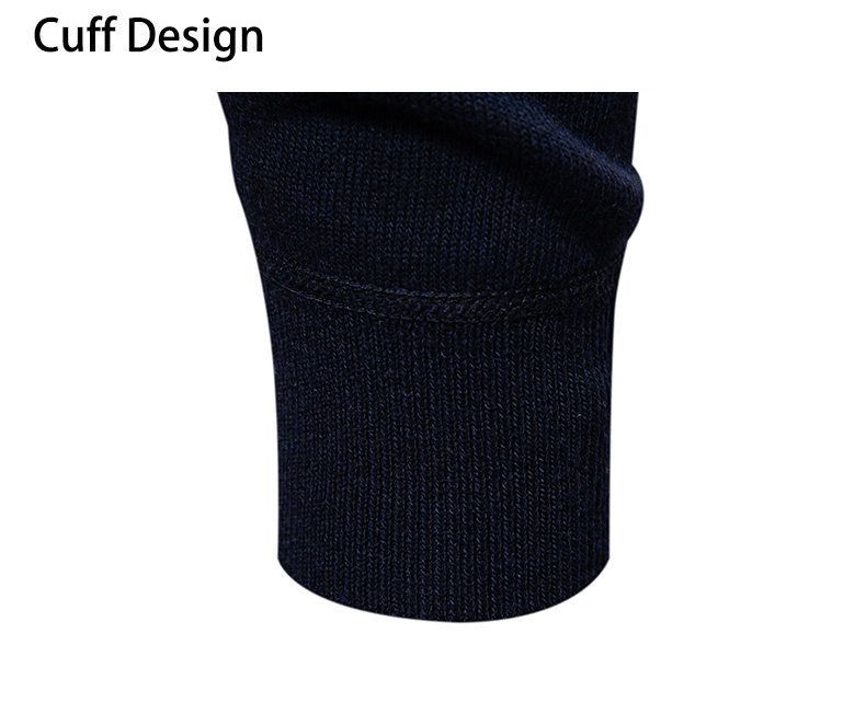Herren-Strickpullover mit Fleecefutter, schmale Passform, halblanger Reißverschluss, für die Freizeit im Winter (Hellgrau, Dunkelgrau, Schwarz, Marineblau, Beige)_voghion.com