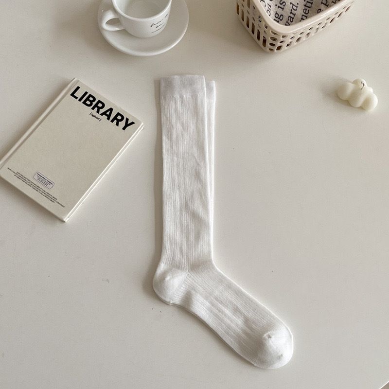 Ballet Gray Calf For Women JK Spring Long Tube Slouch Hollow Out Seamless Socks Summer Thin Style_voghion.com