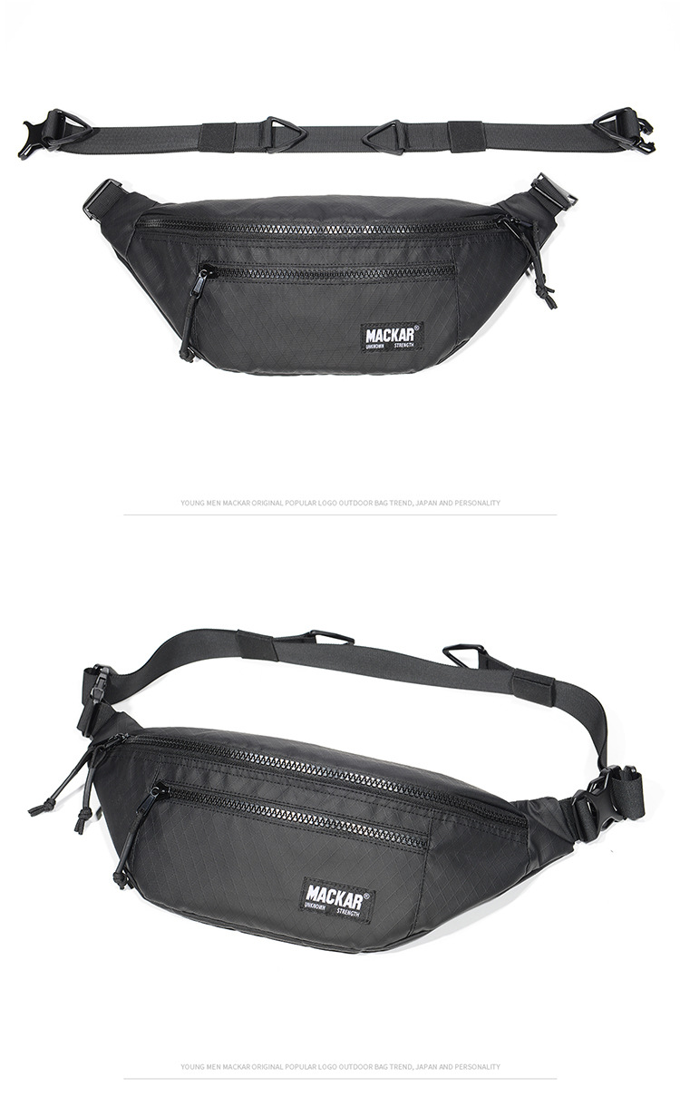 Fashionable new sports waist bag, single shoulder crossbody waterproof outdoor travel multifunctional bag_voghion.com