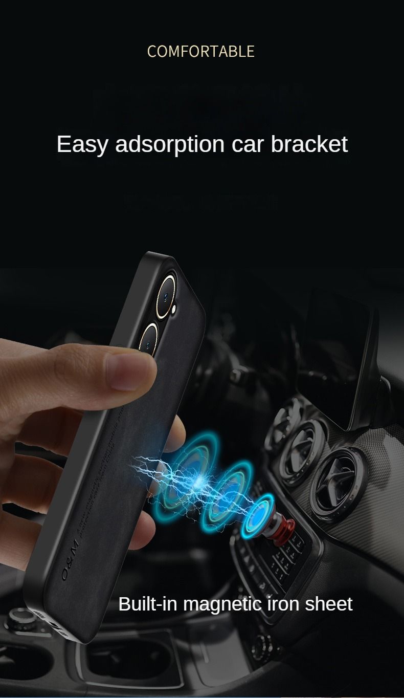 Capa à prova de choque para VIVO Y03 Y18 Y28 Y28S 5G Y17S Y27 Y16 Y35 Y02 Capa protetora com suporte magnético para carro Coque Funda Capa_voghion.com