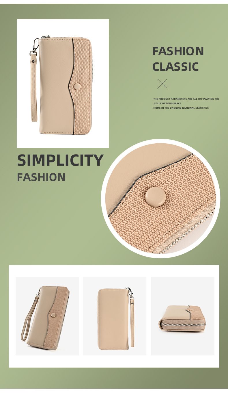 Cell Phone Bag New Women's Wallet Long Zipper Women's Handbag Wholesale Large Capacity Wallet Versatile Mobile Phone Bag_voghion.com