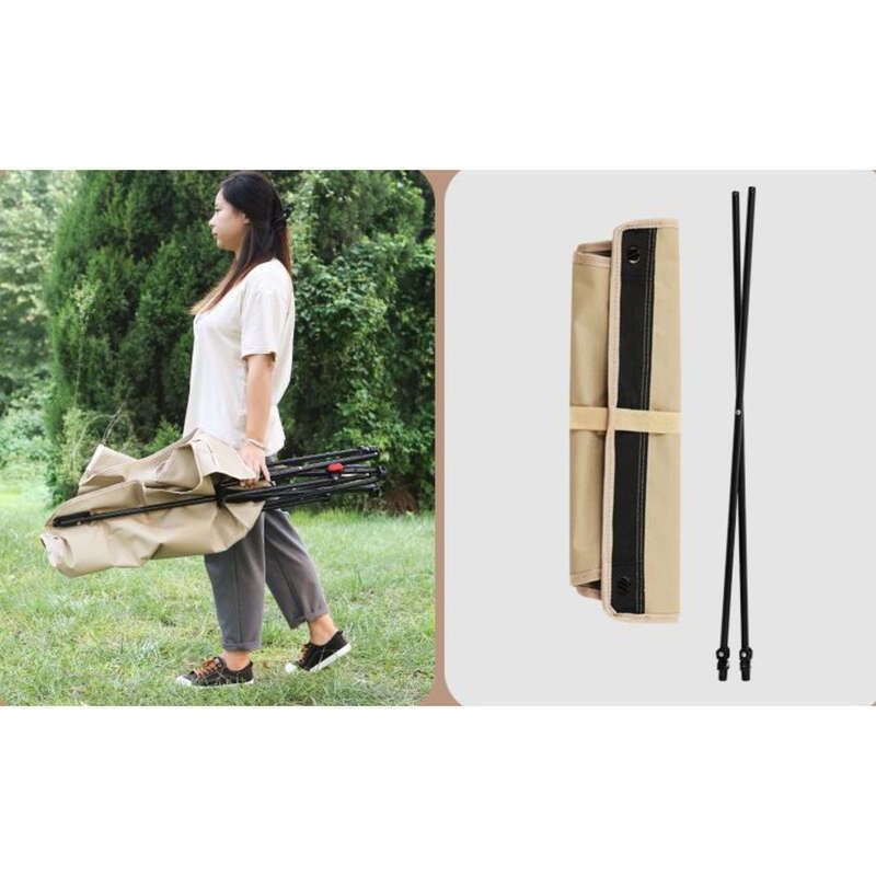Lounge Chair, Dual-use For Sitting Lying, Lightweight Carrying Nap Bed, Outdoor Camping Folding Chair With Three_voghion.com