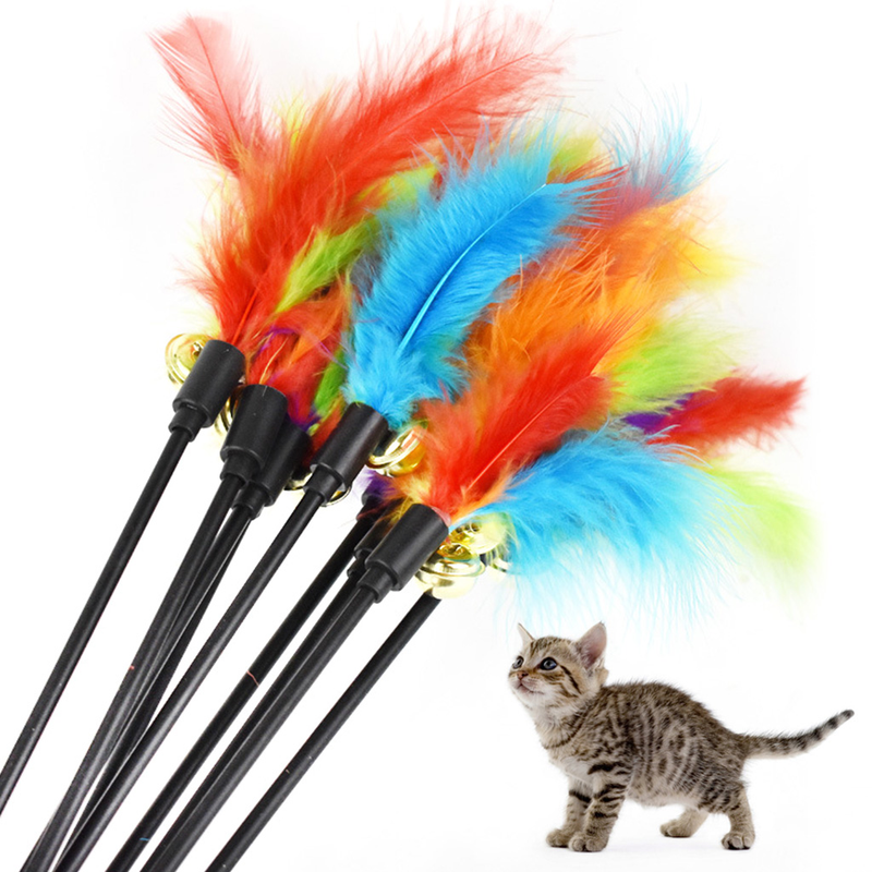 Interactive Cat Toys Cat Teaser Wand Toy For Cats Kitten Indoor Outdoor_voghion.com