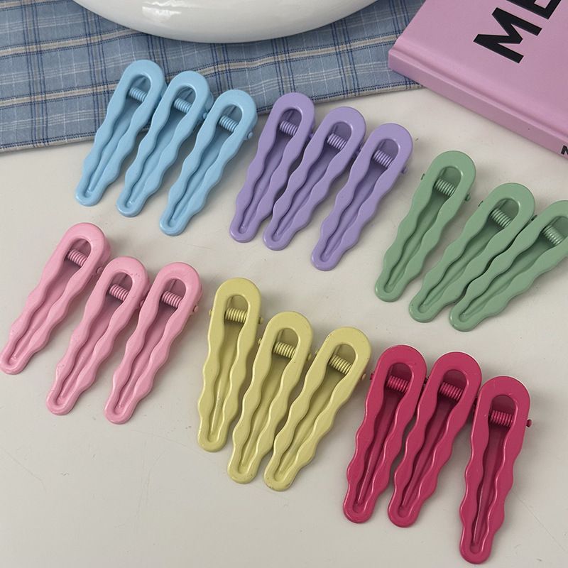 Korejiešu stila jaunā viļņa dopamīna matadata aerosola krāsa bērniem, pīles knābja sprādze, salds sānu sprādziens, sānu sprādze, matu aksesuāri vairumtirdzniecībā_voghion.com