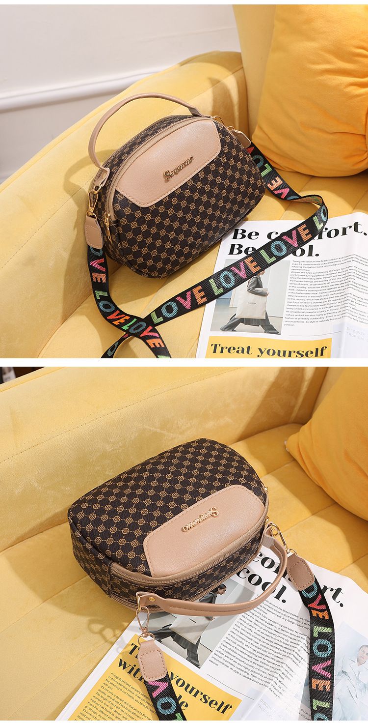Double Zipper Printed Handbag 2024 Ladies Bags New Women's Trendy Shoulder Bag_voghion.com