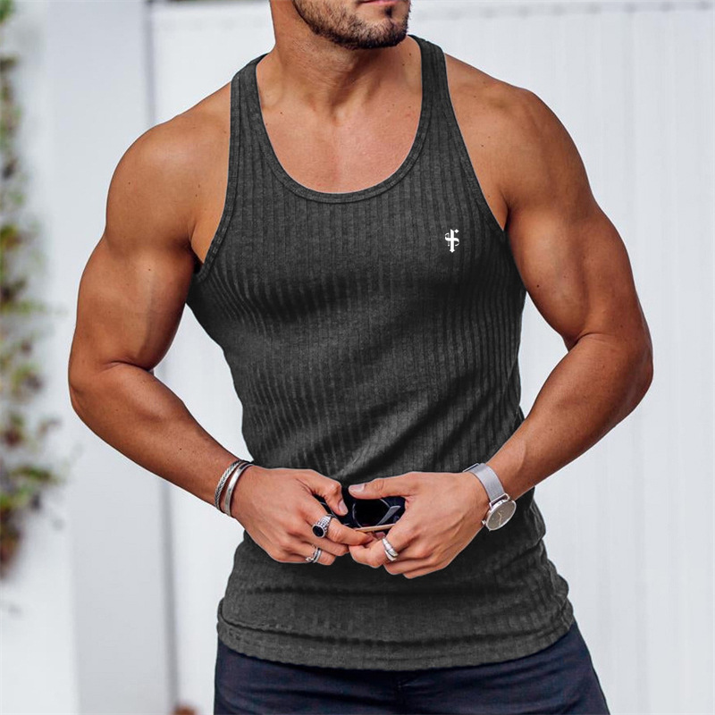 Summer New Men's Casual Vest Sleeveless Top Vest T-shirt Vest_voghion.com