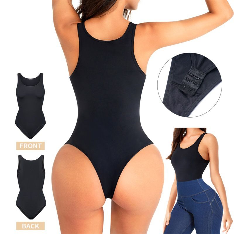 VoleFox Sexy Plus Size Corset Bodysuit Open Crotch Butt Lift Shapewear For Women Tummy Control_voghion.com