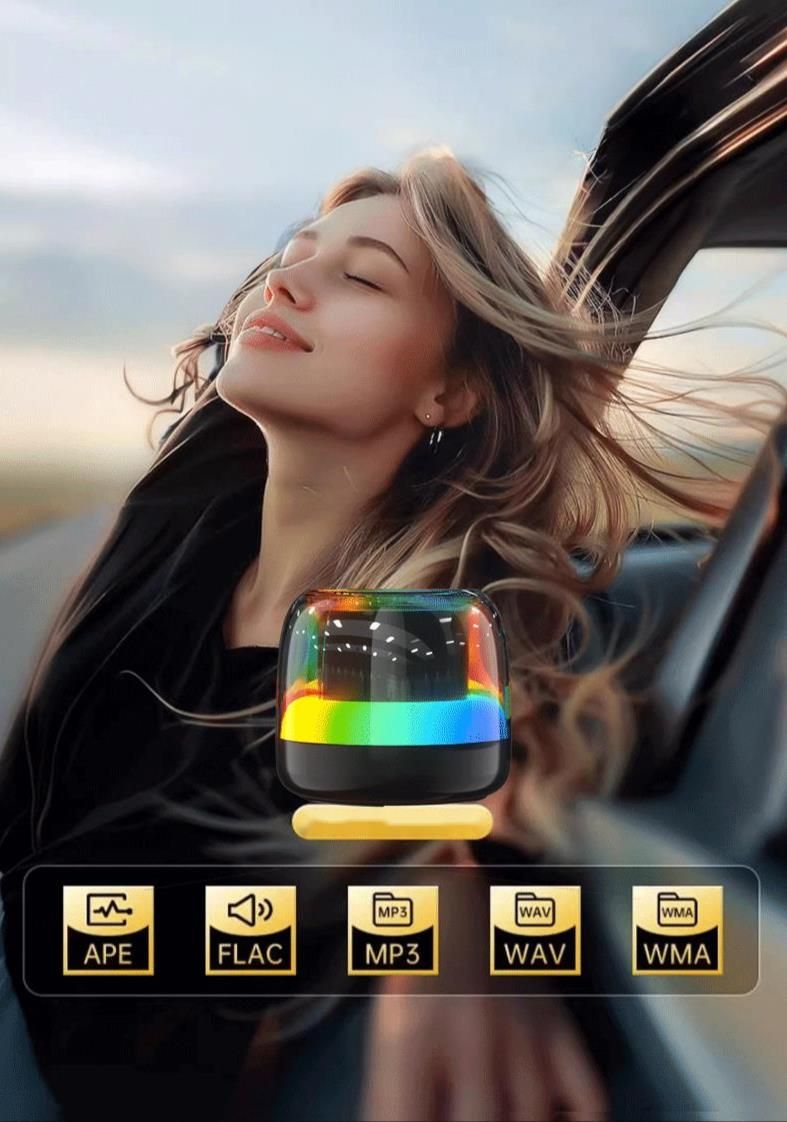 Xinke Bluetooth Kleiner hochwertiger Sound Super Bass Lange Akkulaufzeit Outdoor-Subwoofer Kabelloser Lautsprecher RGB_voghion.com