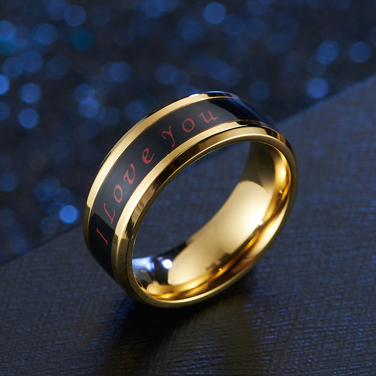 Ready Stock Ring Titanium Steel Mood Emotion Feeling Intelligent Temperature Sensitive Rings for Women Men Waterproof Jewelry_voghion.com