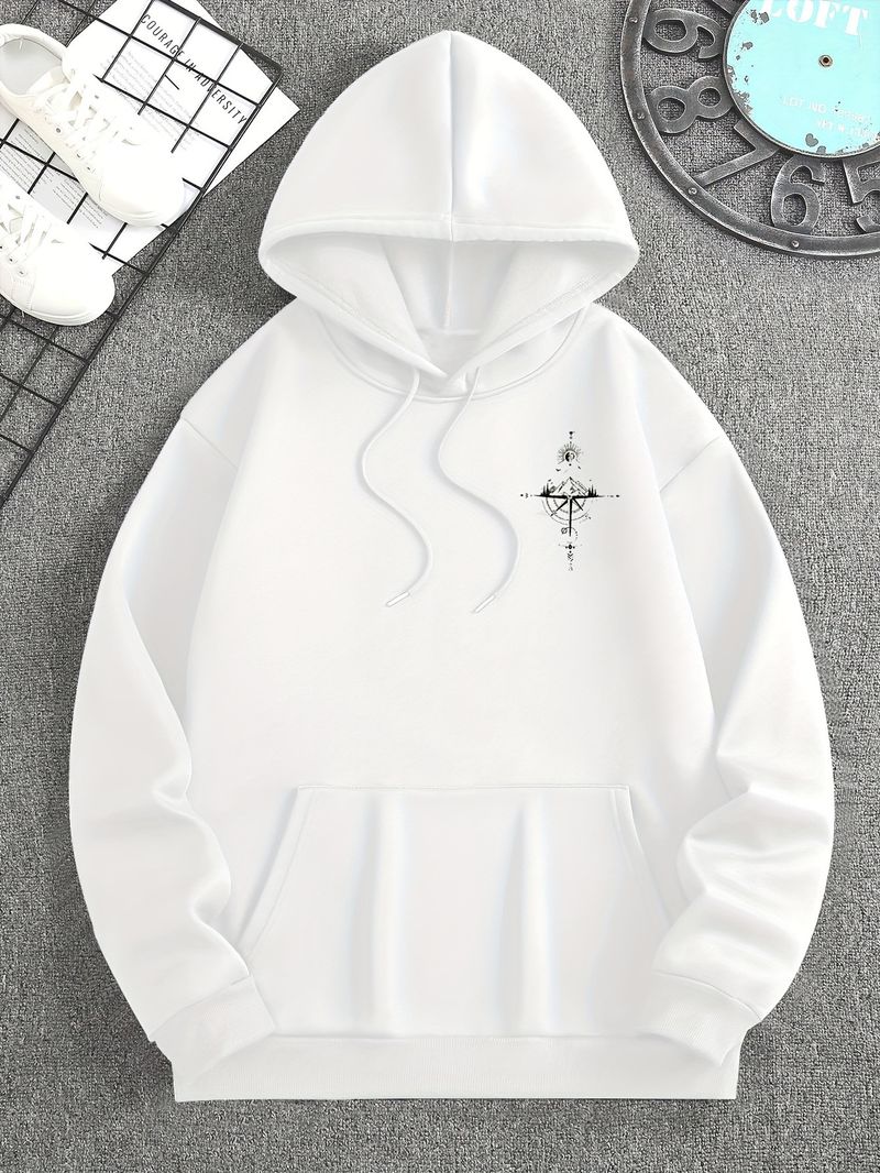 Herrenbekleidung Galaxy Print Herren Galaxy Print Kapuzenpullover_voghion.com