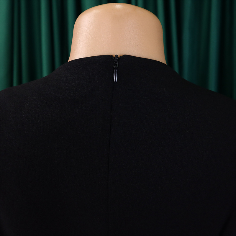 Women's fashion temperament color matching strap pleated skirt elegant_voghion.com