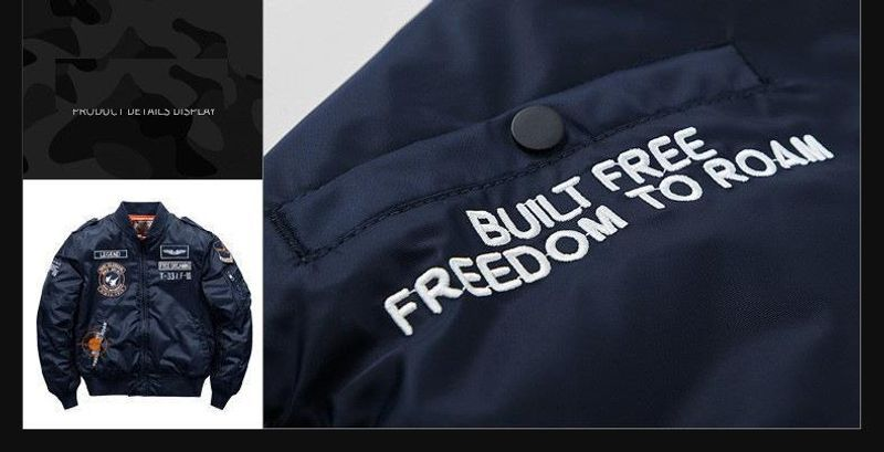 2024 Herren Winter Hip Hop Dicke warme Jacke Militär Motorrad Ma-1 Aviator Pilot Baumwolle Parka Männlich Baseball Bomber_voghion.com