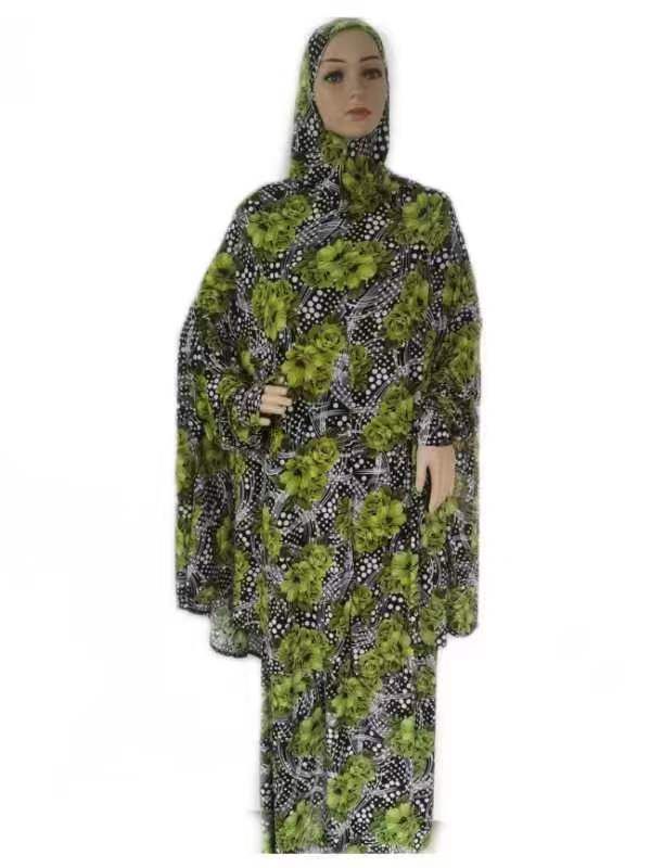 ChicShe Cross-Border Exclusive Fashion New Plus Size Printed Fabric Women's Long Robe Floral Set Ethnic Style Dress Wholesale_voghion.com