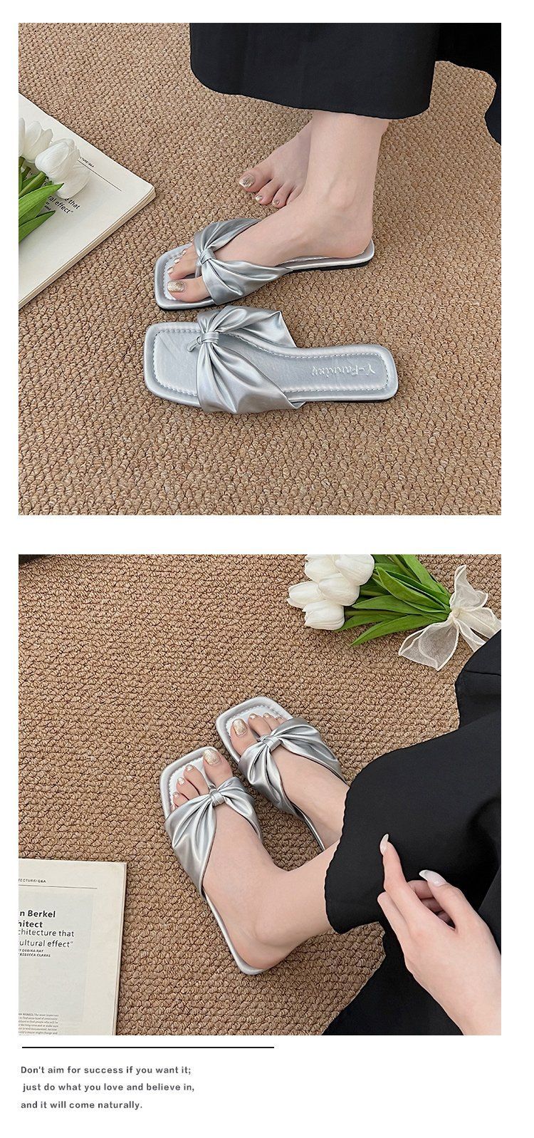 Summer Luxury Flip Flops - Cushioned Arch Support & Adjustable Ankle Straps | Wide Width Available_voghion.com