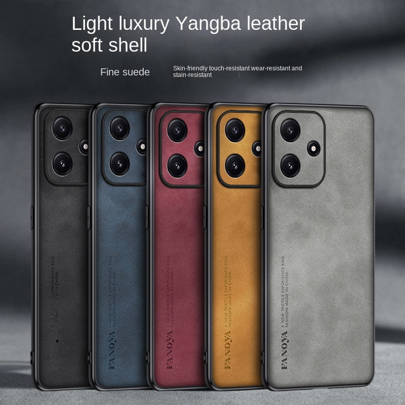 PU leather comfortable suede case For POCO M6 Pro F5 Pro X5 Pro F4 GT X4 GT M4 Pro X3 GT F3 M3 F2 Pro Soft Lens protect_voghion.com