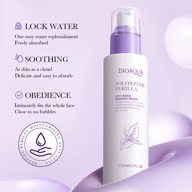 BIOAOUA Peptide Perilla Anti Wrinkle Toner Moisturizing and Soothing Skin Softening Water_voghion.com