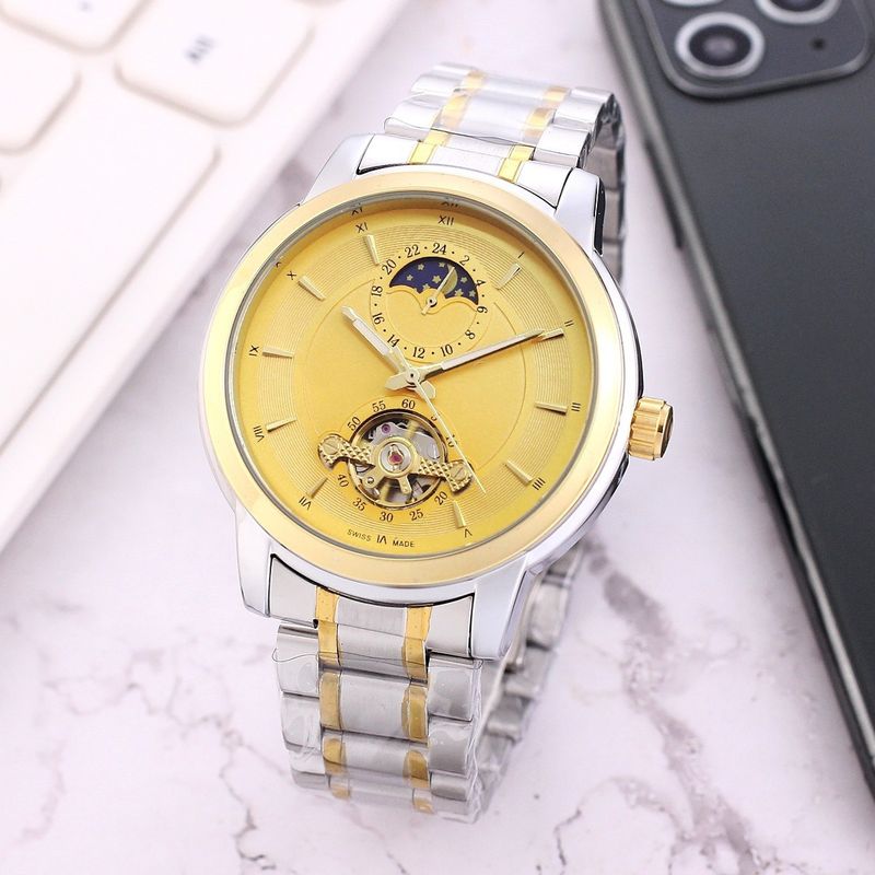 Mechanische Stahl Herrenmode Uhr Kleine Zahlung_voghion.com