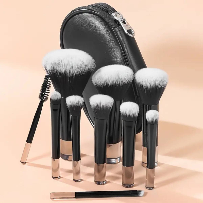 Makeup Brush Set Portable 4-piece set + Makeup egg_voghion.com
