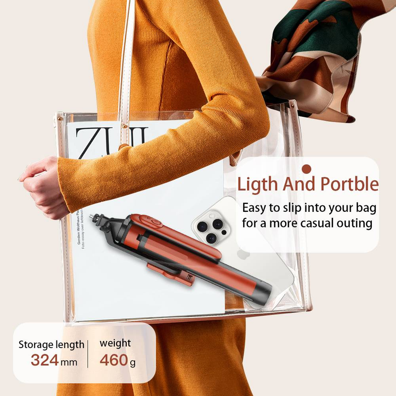 Scalable wireless remote control tripod phone holder with flash, selfie stick, and versatile photography tools_voghion.com