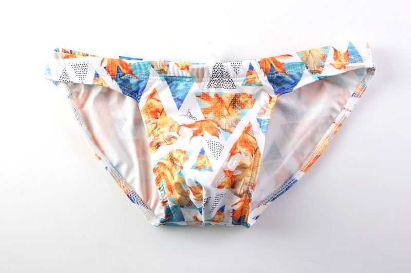New Wholesale Men's Printed Swimming Trunks, Breathable, Export Triangular Swimming Trunks, Casual Swimming Trunks_voghion.com