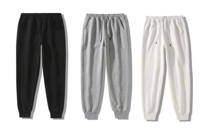 Vêtements pour hommes : jogging à poignets élastiques pour hommes – pantalon de survêtement en tricot extensible avec cordon de serrage à la taille_voghion.com