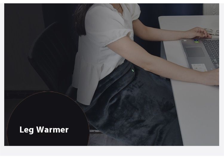 USB Electric Heating Blanket – Double-Sided Flannel, 3 Heat Settings, Portable & Machine Washable (150x80cm, Light Grey)_voghion.com