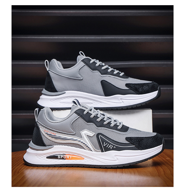 Gli studenti più popolari alla moda dell'autunno e dell'inverno iniziano la scuola National Tide Scarpe da uomo con doppia cucitura in pelle a rete Produttori W_voghion.com