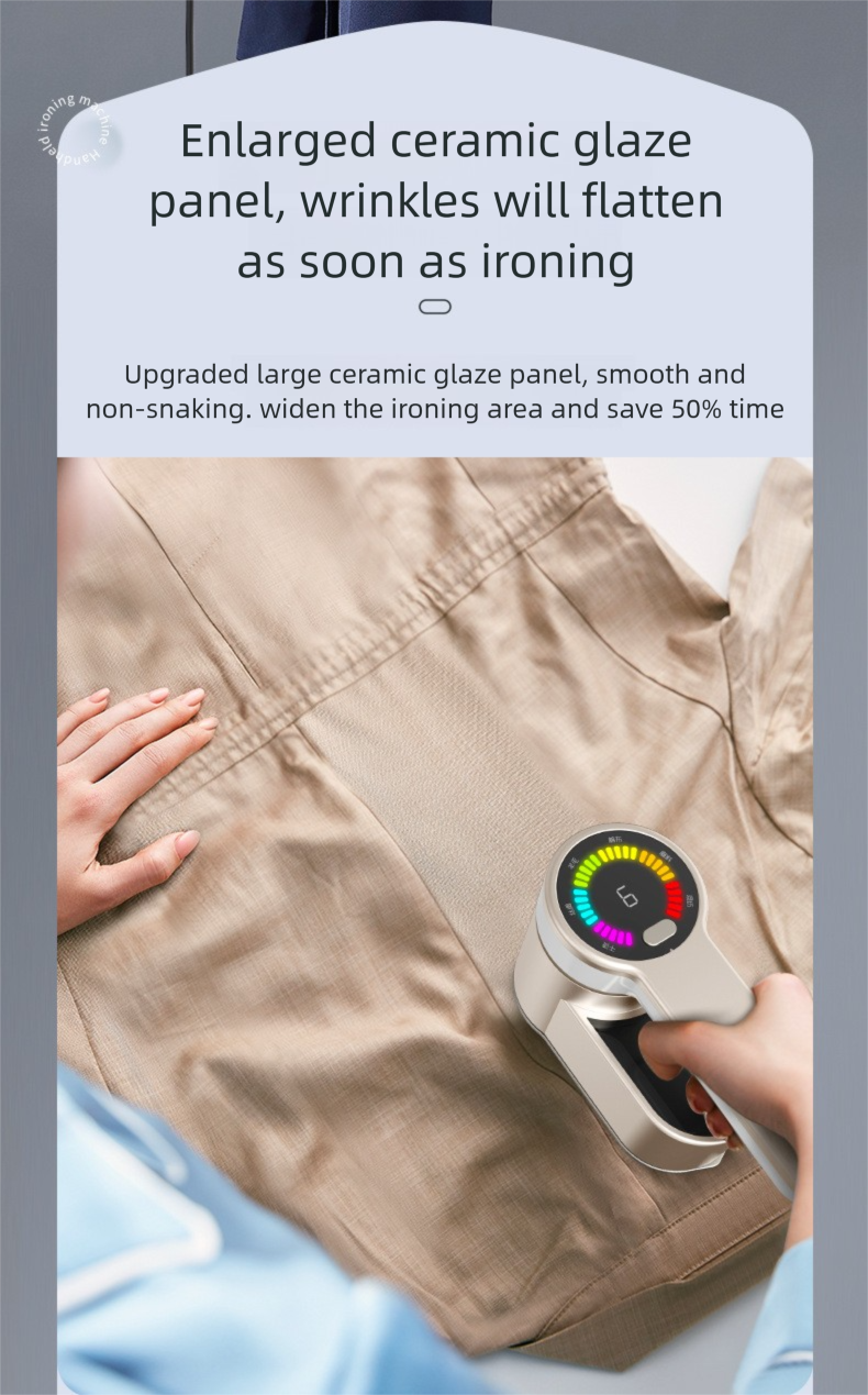 Handheld Electric Garment Steamer, Household Steam Iron With Large Water Tank, 360° Rotating Head_voghion.com