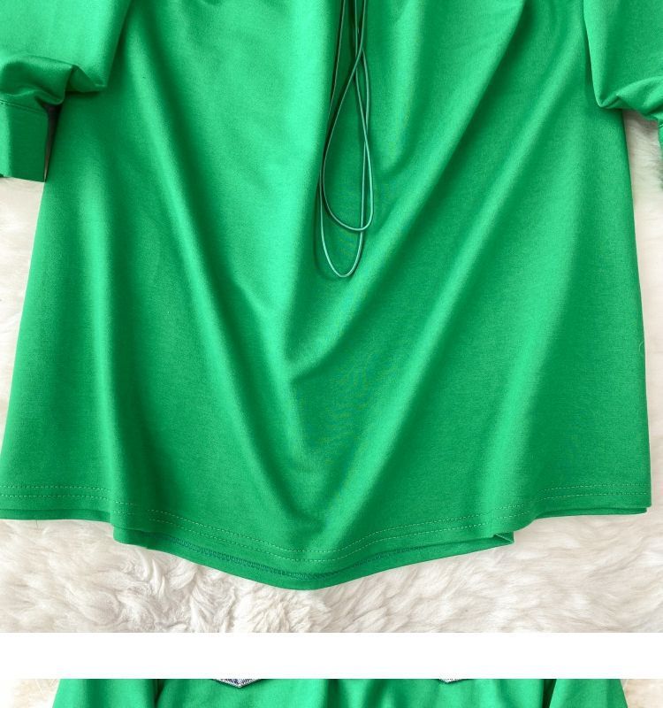 Women's Clothing New style dress for women in autumn, niche design, denim Polo collar, contrast color stitching, fashionable sweater dress_voghion.com