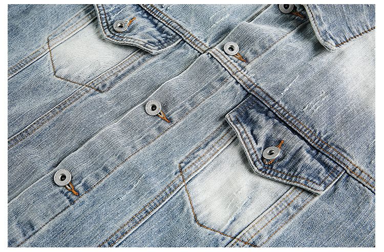 Eon Modish 25 Herbst Neue Amerikanische Mode High Street Persönlichkeit Denim Jacke Mantel_voghion.com