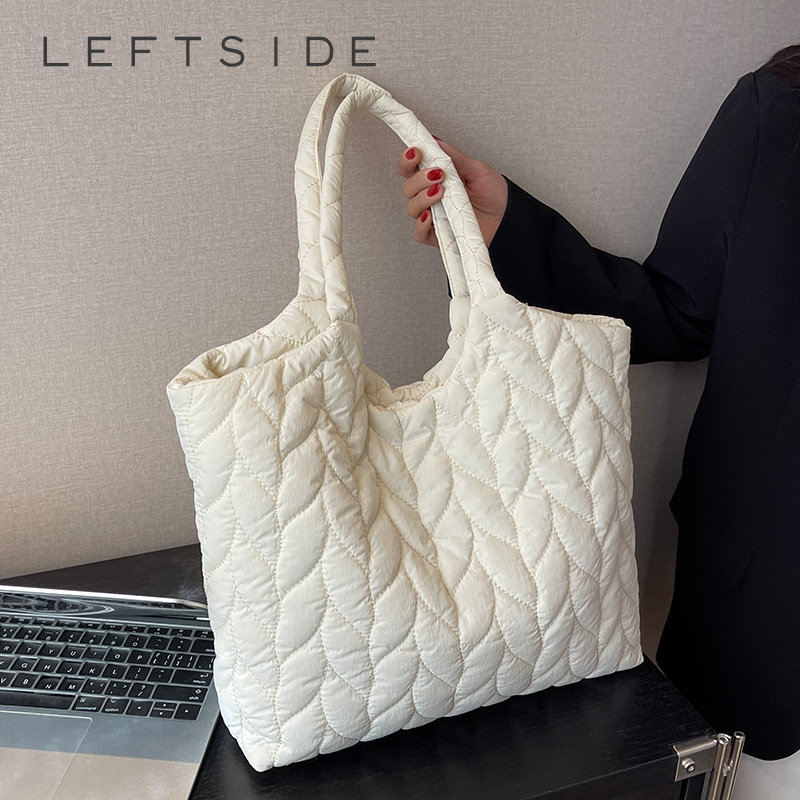 Große weiche Schulter-Seitentasche für Frauen 2023 Frühlingstrend Modedesign Tuch Hand weibliche Handtaschen Tragetaschen_voghion.com
