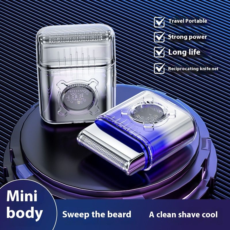 Nuovo rasoio portatile da viaggio per uomo con ricarica USB e mini rasoio da auto_voghion.com