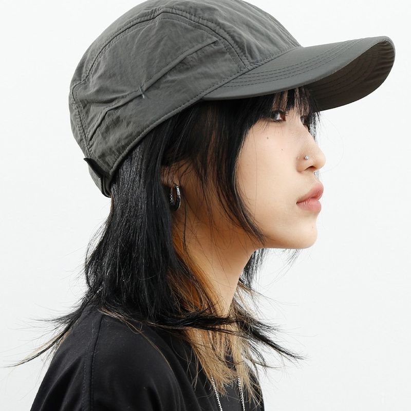 Dames Lente Zomer Sneldrogende Hoed Buiten Functioneel Honkbal Unisex Effen Kleur Zachte Top Zonnescherm Eendenbek Pet Voor Heren_voghion.com