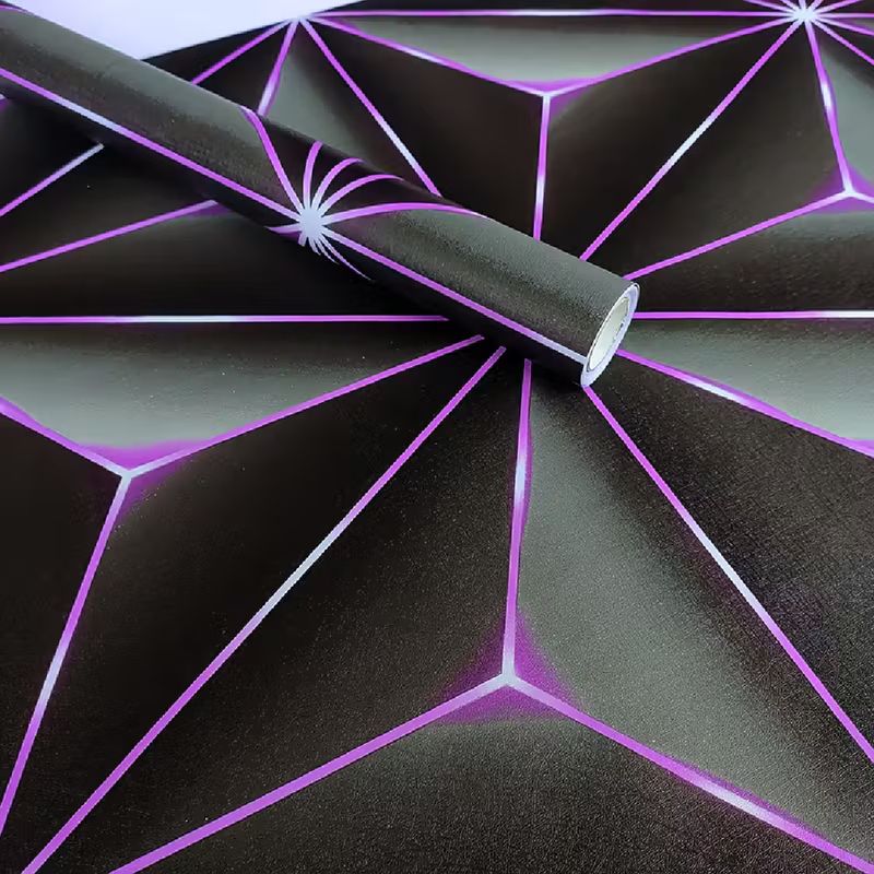 New Technology Sense Wallpaper 3D Stereo Gaming Room KTV Special Self-Adhesive Fabric Bar Luminous Background Wall_voghion.com