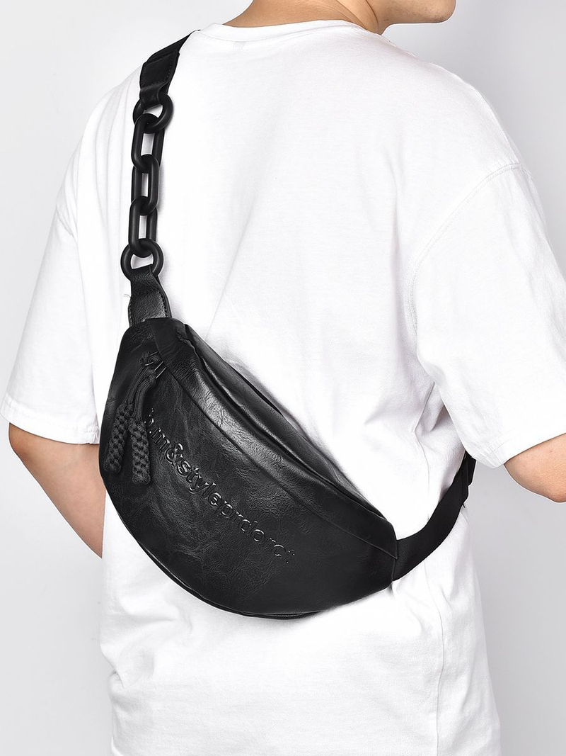 Marsupio da donna semplice casual catena coppia borsa a conchiglia ragazza borsa a tracolla borsa sportiva borsa a tracolla portatile da uomo_voghion.com