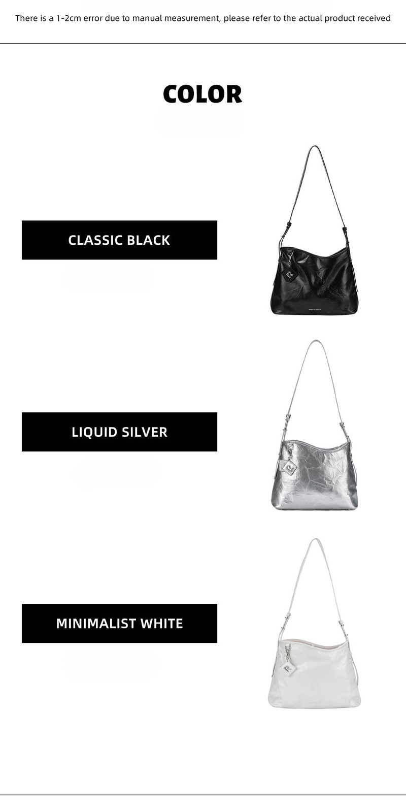Borsa a tracolla da donna semplice in vera pelle Borsa da pendolare alla moda di grande capacità Borsa da donna di alta qualità in pelle bovina con strato di corteccia rugosa_voghion.com